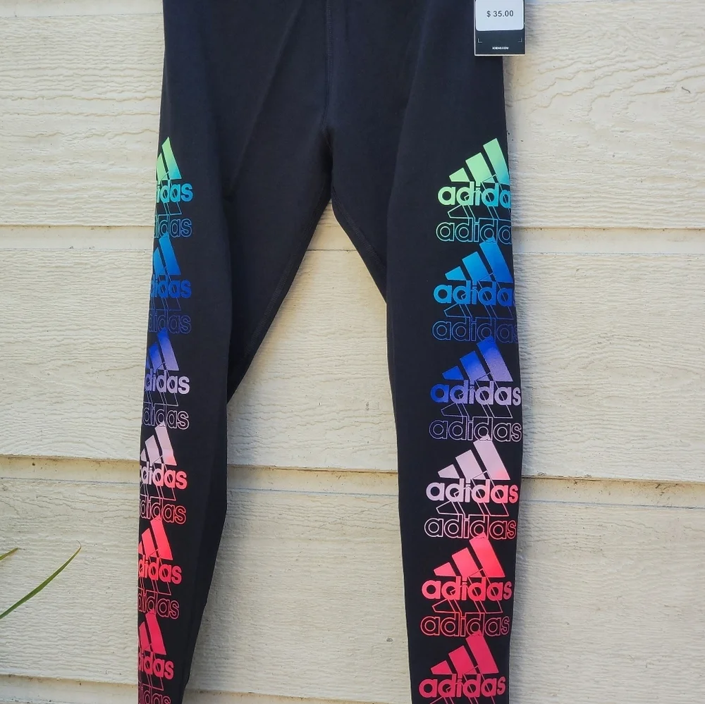 Adidas girl active sport atletic legging tight